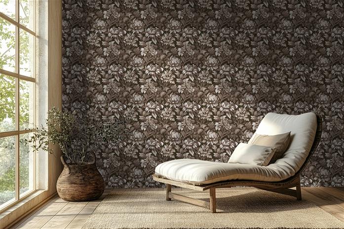 Stella Dark Brown - 1000603-08 Tapetti – kuva 3/3