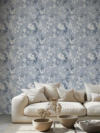 Lina Dark Blue - 1014702-08 Tapetti