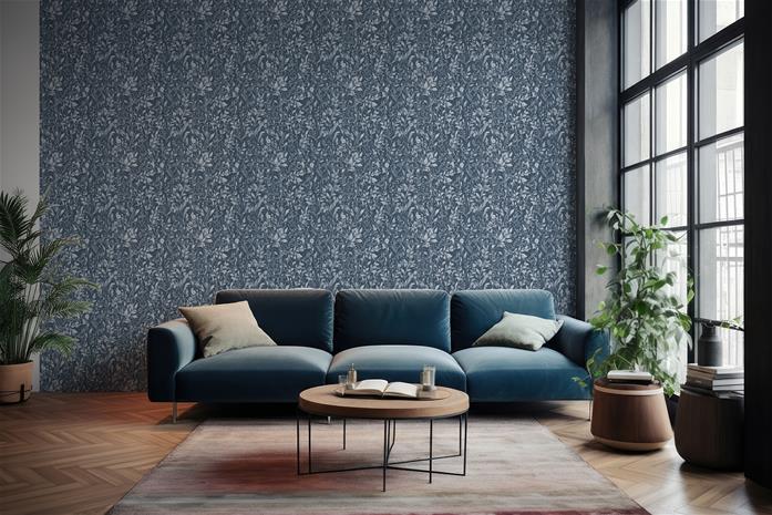 Milia Dark Blue - 1019103-05 Tapetti
