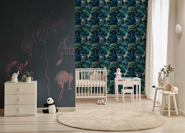 Movitz Blue - 1112401-03 Tapetti