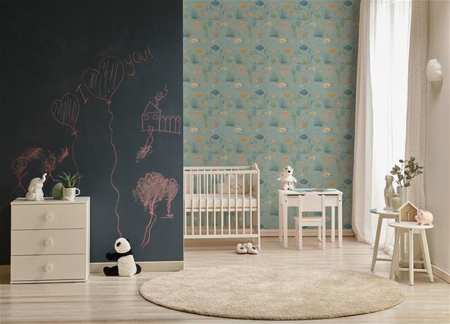 Jussi Green Blue - 1099501-01 Tapetti