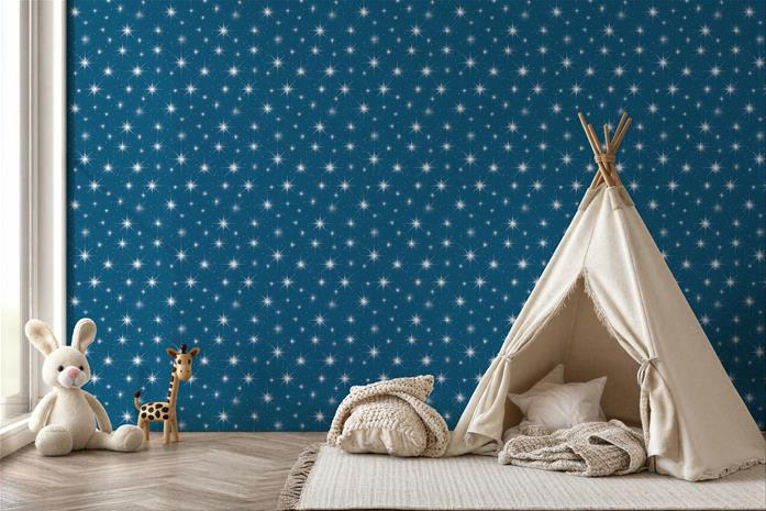 Sanna Dark Blue - 1097901-05 Tapetti