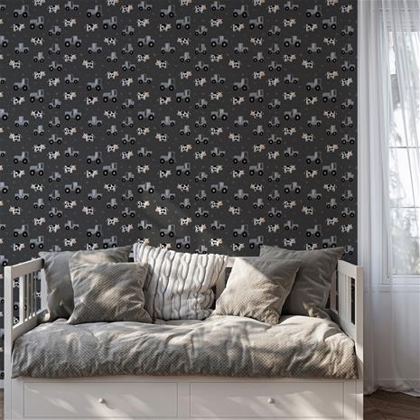 Nisse Dark Grey - 1093201-06 Tapetti – kuva 3/4