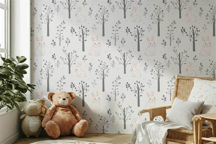 Totte Grey - 1067501-03 Tapetti