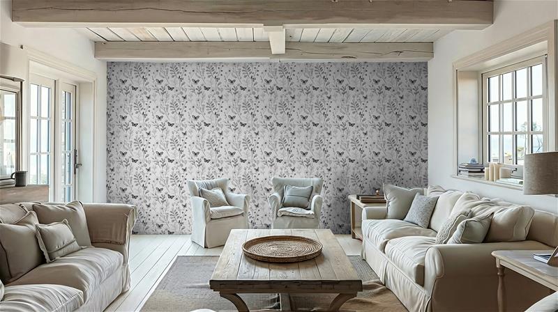 Nadja Solid Grey - 1067201-06 Tapetti