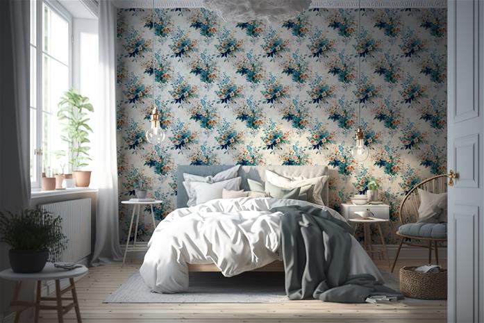 Kajsa Blue - 1096701-03 Tapetti