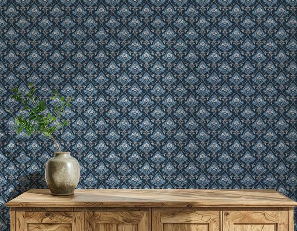 Vikarbyn Blue - 1082401-01 Tapetti