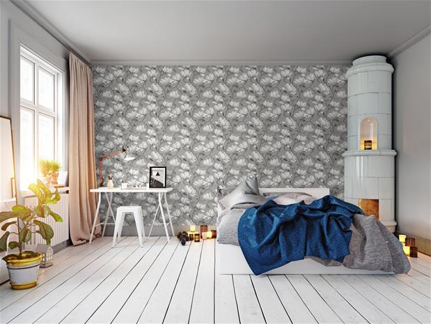 Sonning Stripe Silver Grey - 216890 Tapetti