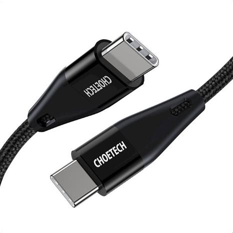 Choetech 1.2m USB-C - USB-C PD 60W Cable Black
