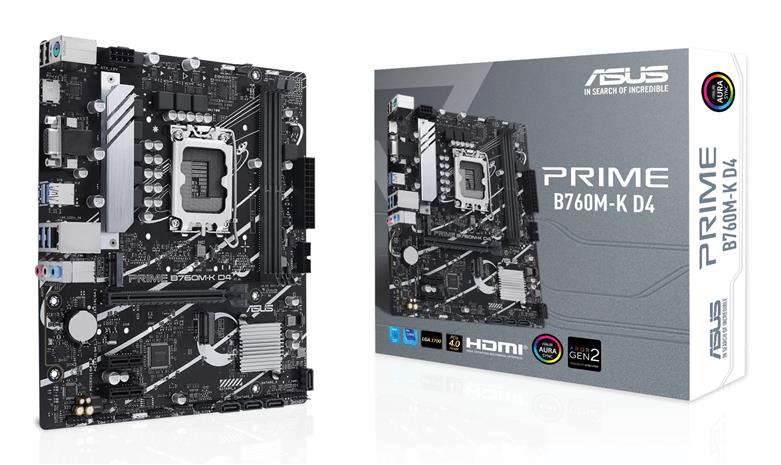 ASUS PRIME B760M-K D4 Emolevy - Intel B760 - Intel LGA1700 socket - DDR4 RAM - Micro-ATX – kuva 3/3