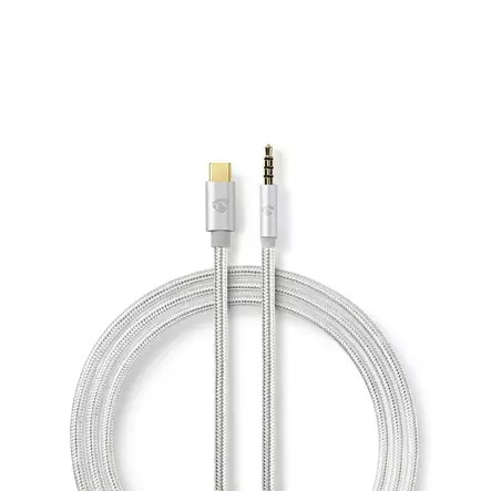 Nedis USB-C to headphone jack adapter - audio / USB - 1 m
