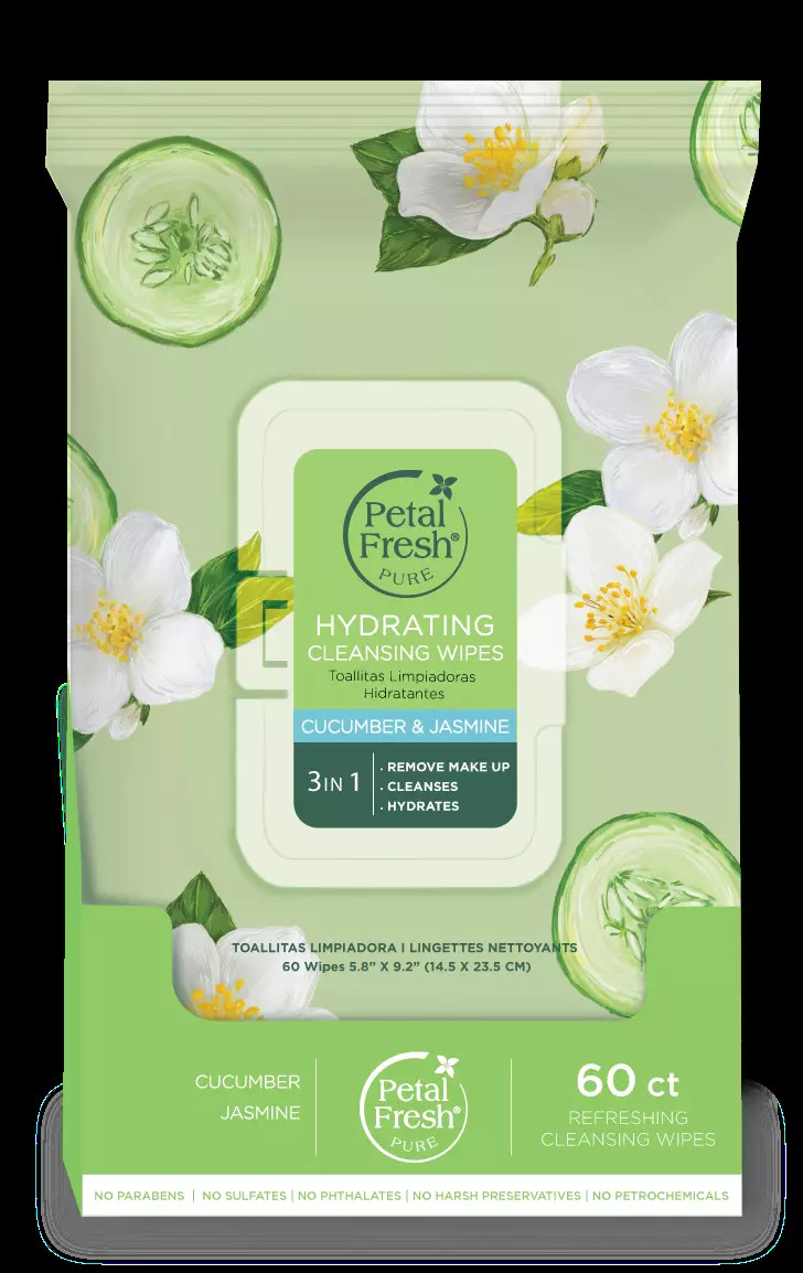 Petal Fresh - Pure Hydrating Cucumber & Jasmine Cleansing Wipes