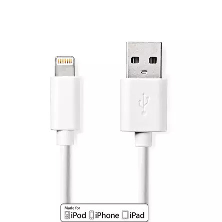 Nedis Valueline Polybag Lightning cable - Lightning / USB 2.0 - 2 m – kuva 2/2