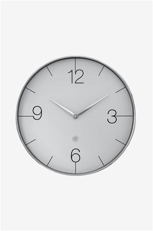 NeXtime - Finesse Large nXt Seinäkello 51 cm Kromi/Harmaa
