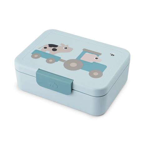 Done by Deer - Lunch box w/divider Tiny farm Blue (1256722)