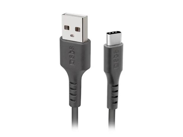 SBS TECABLETC220K USB-A - USB-C Cable 2 m - Black – kuva 2/4