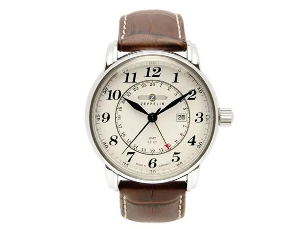 Zeppelin 7642-5 rannekello Hanstik Quartz Silver