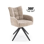 Kahden tuolin setti Halmar K540, hiekka/musta
