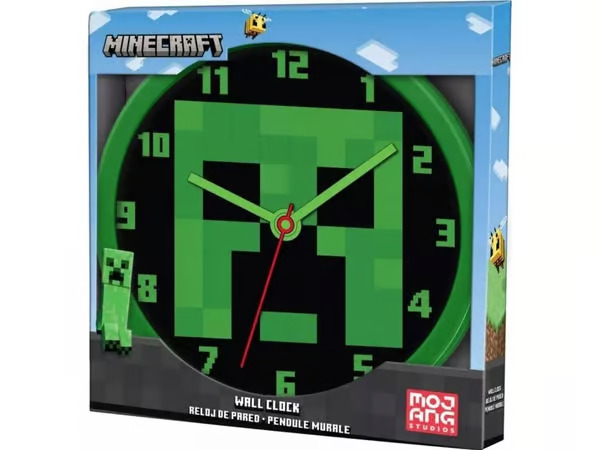 Minecraft Creeper, seinäkello