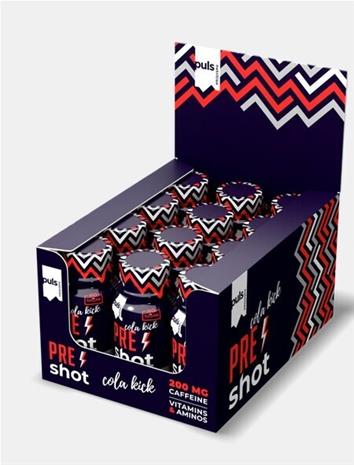 Puls Pre-Workout Shot, energiashotti 12 x 60 ml
