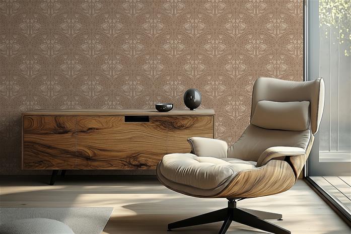 Floral Ogee in Brown - 1032501-04 Tapetti