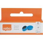 Nobo -magneetit valkotaululle, 24 mm, sininen, 10 kpl