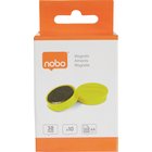 Nobo -magneetit valkotaululle, vahva, 38 mm, keltainen, 10 kpl