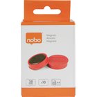 Nobo -magneetit valkotaululle, vahva, 38 mm, punainen, 10 kpl