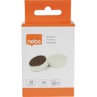 Nobo -magneetit valkotaululle, vahva, 38 mm, valkoinen, 10 kpl