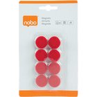 Nobo -magneetti valkotaululle, 20mm, punainen, 8 kpl