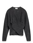MSCH COPENHAGEN Mschzinelle Hope Wrap Pullover - DGM - M/L