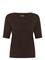 KAFFE Kalizza Boatneck Solid Pullover - COFFEE BEAN - S – kuva 1