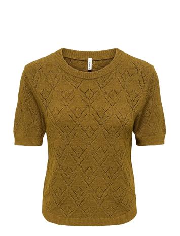 ONLY Onlsunny S/S Structure Pullover Knt - BREEN - M – kuva 1/3