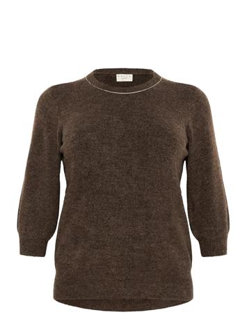 KAFFE CURVE Kcmerida Pullover - BLACK COFFEE - M – kuva 1/3