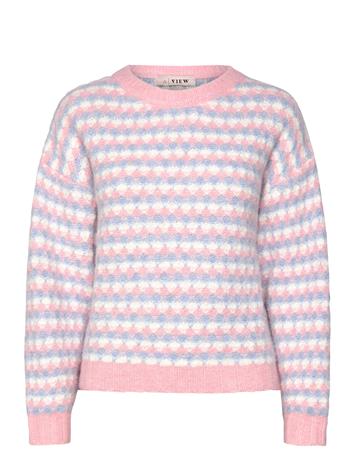 A-VIEW Sassi Knit Pullover - ROSE/BLUE - 40 – kuva 1/3