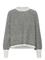 KAFFE Kaellery Knit Pullover - LIGHT GREY M./BLACK STRUCTURE - S – kuva 1