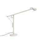 HAY Fifty-Fifty LED-työpöytälamppu, harmaa, 45 cm, himmennettävä