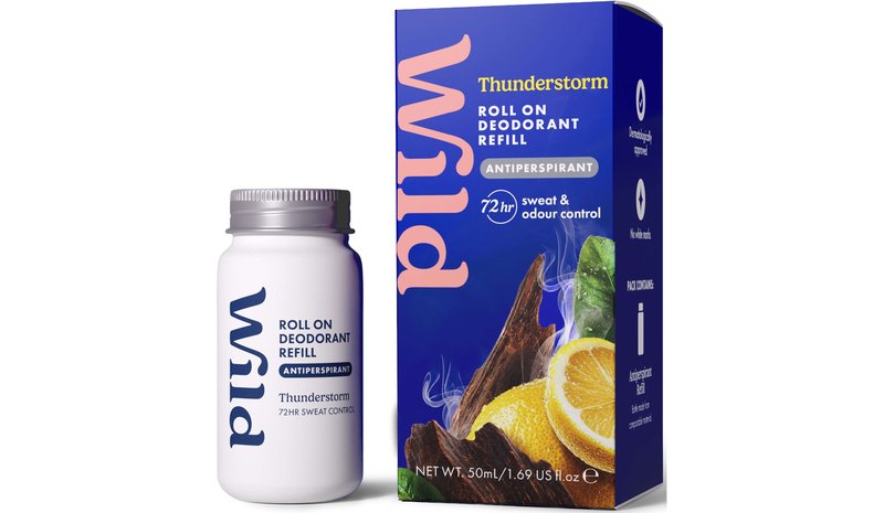 Wild Antiperspirant Roll On Refill Thunderstorm 50 ml – kuva 1/1