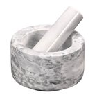 Kesper - Mortteli ja survin 13 cm valkoinen marmori