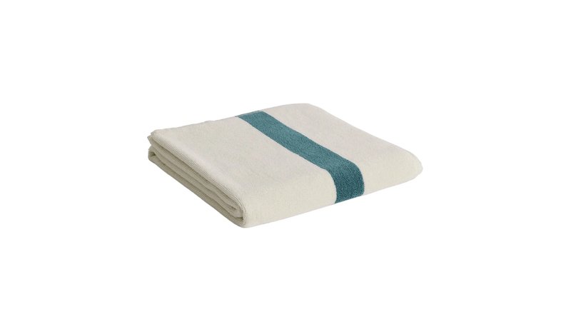 HAY Stripe pyyhe Petrol blue, 70ä—140 cm – kuva 1/3