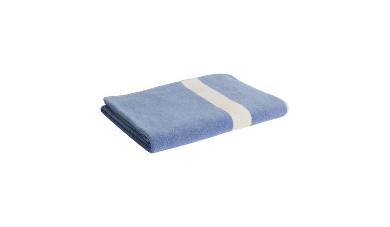 HAY Stripe pyyhe Dusty blue, 100ä—150 cm – kuva 1/2