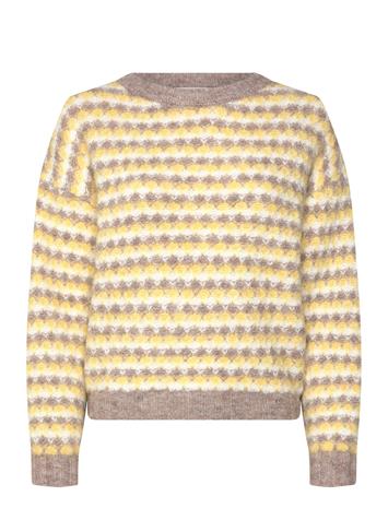 A-VIEW Sassi Knit Pullover - SAND/YELLOW - 40 – kuva 1/3