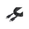 StarTech.com USB C to Lightning Cable 1m (3ft) MFi Certified Coiled iPhone Charger Cable Musta – kuva 1