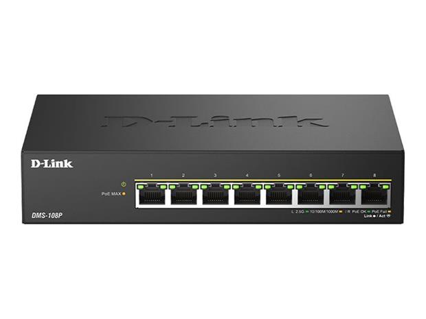 D-Link DMS-108P/E, kytkin