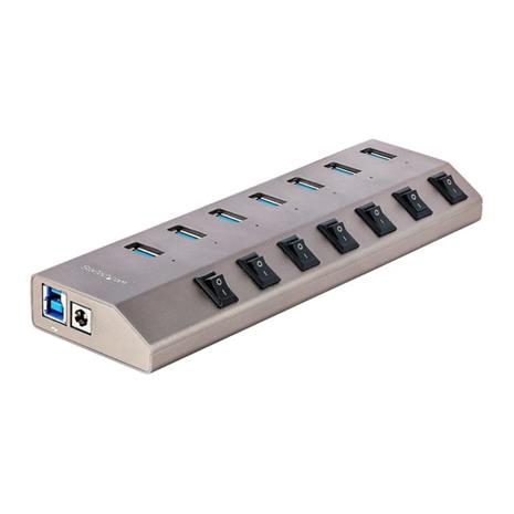 StarTech 5G7AIBS 7-Port USB 3.2 Gen 1 Hub with Charging