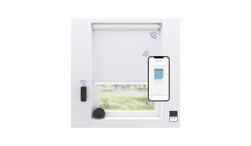 MotionBlinds Wireless Electric Black-Out Rollerblind 150x190cm - White
