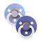 BIBS - Pacifier Colour 2 PACK - Hush GLOW/Grape GLOW - Size 3 – kuva 1