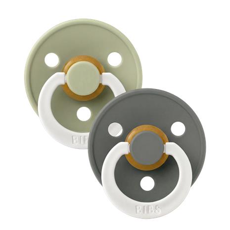 BIBS - Pacifier Colour 2 PACK - Sage GLOW/Pine GLOW - Size 1 – kuva 1/3