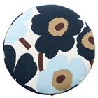 Marimekko Pieni Unikko Istuintyyny ä˜35 Cm Tummanvihreä / Blueberry - Istuintyynyt Puuvilla Valkoinen - 076036-145
