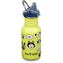 Kid Classic Narrow Sippy vattenflaska med pip 355 ml, leaping unicorns